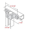 Champion Strut Channel Fitting - Three-hole channel fitting, 5-13/32" W CS-126