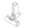 Champion Strut Channel Fitting - Two-hole, 90-degree channel fitting, 1-7/8" H CS-127