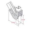 Champion Strut Channel Fitting - Bend to fit 1-5/8" strut, 5-1/2" L x 4-1/2" H, four holes per side CS-133