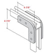 Champion Strut Channel Fitting - 90-degree bend to fit 1-5/8" strut, 4-7/8" x 4-7/8", four holes CS-134