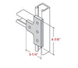 Champion Strut Channel Fitting - Flat 3-1/4" x 4-7/8", four-hole, T-shaped fitting CS-2512V