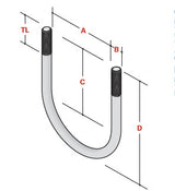 3-1/2" U-Bolt - Champion Struct CS-UB-350