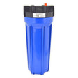 10" EverWave Big Blue Slim Filter Housing - 3/4" IN/OUT, 2-1/2" Dia. (EVW-H-25-10-BL)