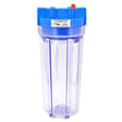 10" EverWave Big Clear Slim Filter Housing - 3/4" IN/OUT, 2-1/2" Dia. (EVW-H-25-10-CL)