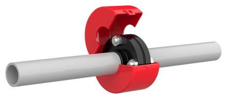 1/2 in Truflo® LFS Series Flange Shield, Red Polypropylene (LFS005-R)