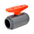 1-1/4" Flui-PRO PVC Compact Ball Valve - Gray / Socket (FP-GS-012