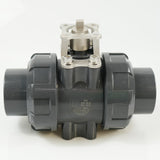 2-1/2"  PVC True Union Ball Valve - Actuation Ready - FP-ISO-TUBV-S-025