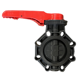 3" Flui-PRO PVC Butterfly Valve - Lever Handle