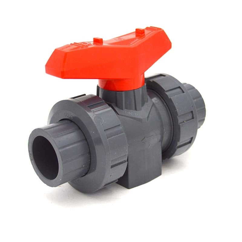 1/2" Flui-PRO [PRO SERIES - Viton] PVC True Union Ball Valve SOC / NPT