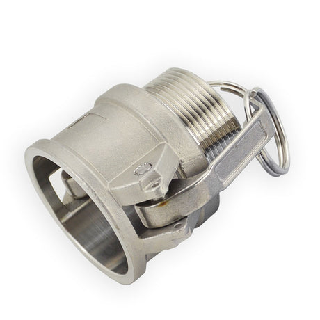 1-1/2" Flui-PRO 316 SS Camlock Fitting - Female Camlock x MNPT (FP-SS-B-150)