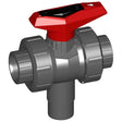 2 inch GF 543 3-Way Ball Valve Viton Vert. 161543677