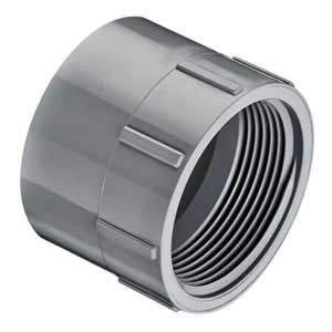 4" LabWaste CPVC Female Adapter FPT X HUB (P101-040C)