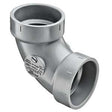 1-1/2"  LabWaste CPVC 1/4 Bend HUBXHUB (P300-015C)
