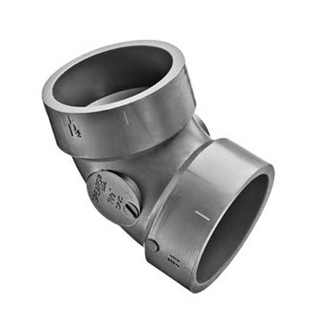 12" LabWaste CPVC 60° 1/6 Bend Hub x Hub (P319-120CF)