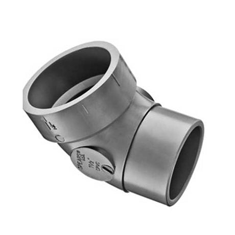 3"   LabWaste CPVC 60ﾰ Street 1/6 Bend Hub x Spigot (P320-030C)