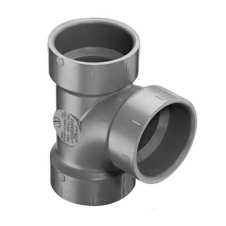10"  LabWaste CPVC  Sanitary Tee Hub x Hub x Hub (P400-100C)