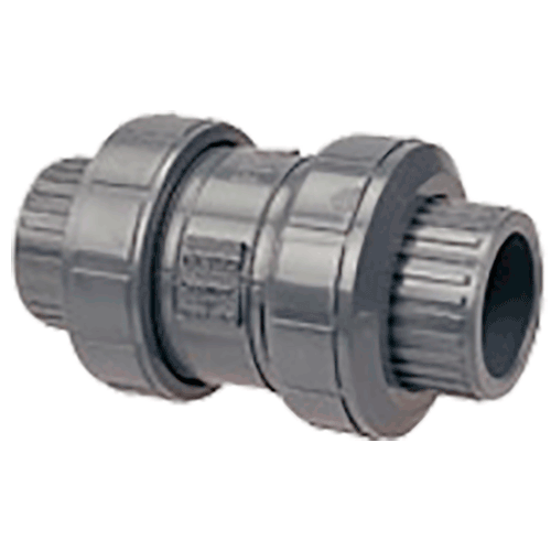 Nibco 1" Ball Check Valve, PVC Body with Socket/FPT Ends