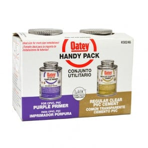 Oatey PVC Cement & Primer Handy Pack - 4 oz. each (30246)