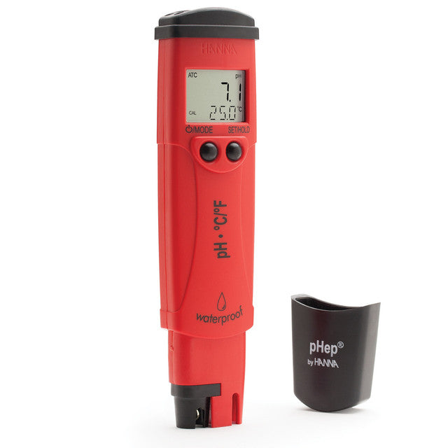 Hanna Instruments pH & Temperature Tester with 0.1 pH Resolution - pHep®4 - HI98127