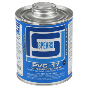 Shop PVC-17 Spears Clear Heavy Body PVC Cement - Gallon (PVC17C-040 ...
