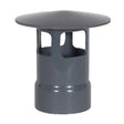 10 inch PVC Duct Style A Rain Cap 1034-WCA-10