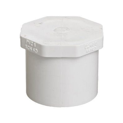 3/4 inch Schedule 40 PVC Plug Spg 449-007