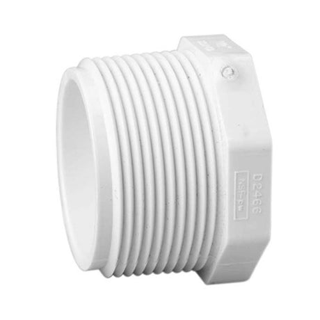 4 inch Schedule 40 PVC Plug MPT 450-040